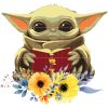 Baby Yoda Yehllow Flower