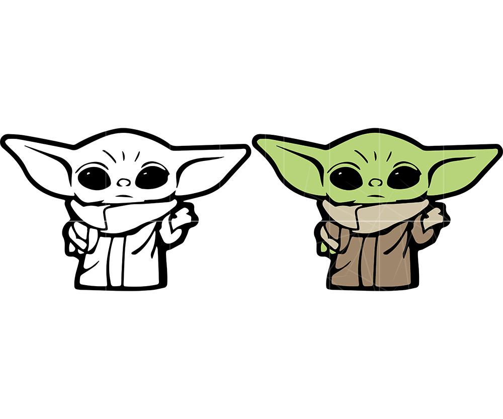 Download Baby Yoda Svg Ai Eps Pdf Jpg Design 14 Files For Cricut Silhouette Plus Resource For Print On Demand