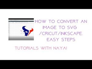 How to convert an image to SVG/cricut/inkscape/easy steps - Files For