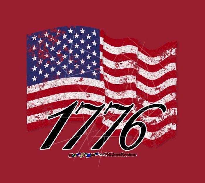 1776 Distressed American Flag PNG Free Download