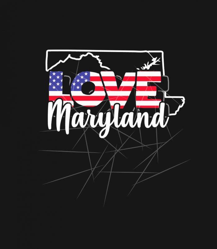 4th of July Maryland US American Flag I July Fourt PNG Free Download