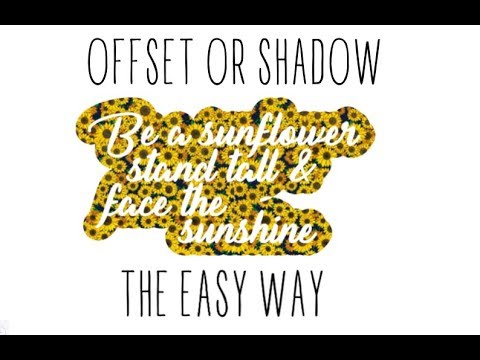 Offset or shadow layer in Cricut – Inkscape – Easy to follow | Inkscape Tutorials For Beginners