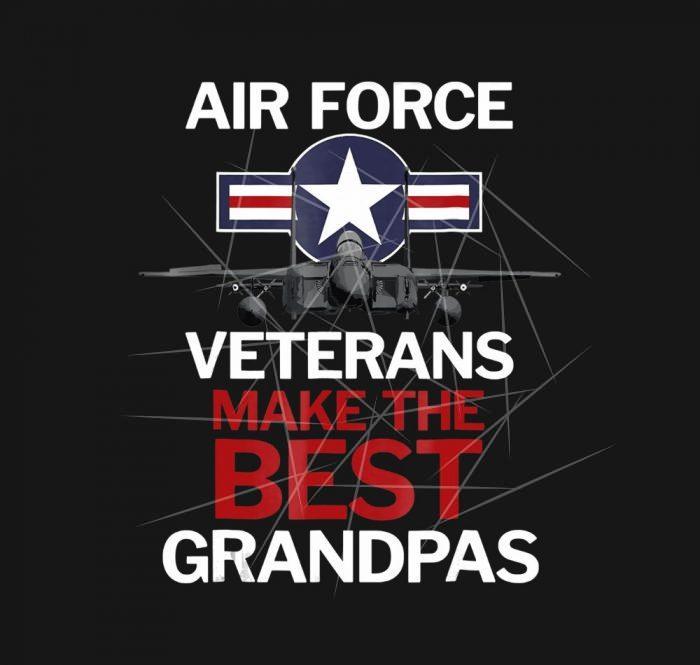 Air Force Veterans Make the Best Grandpas PNG Free Download