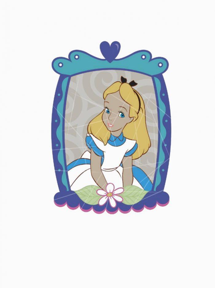 Alice in Frame Disney PNG Free Download