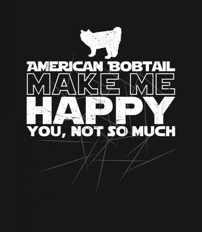 American Bobtail Make Me Happy PNG Free Download