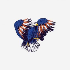 American Eagle with USA Flag Colors PNG Free Download