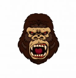 Angry gorilla kong beast ping pong paddle PNG Free Download