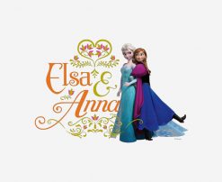 Anna and Elsa - Standing Back to Back PNG Free Download