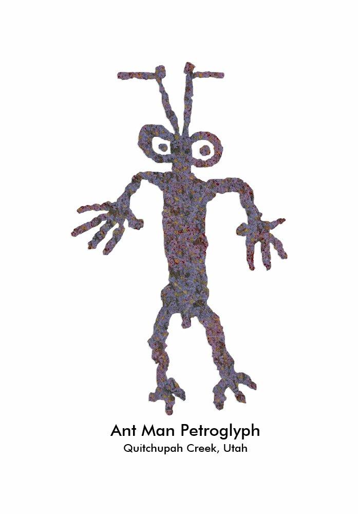 Ant Man Petroglyph PNG Free Download