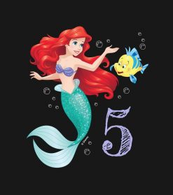 Ariel - The Little Mermaid - Chalkboard PNG Free Download