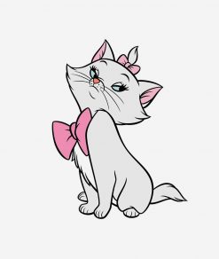 Aristocats Marie sitting with attitude Disney PNG Free Download