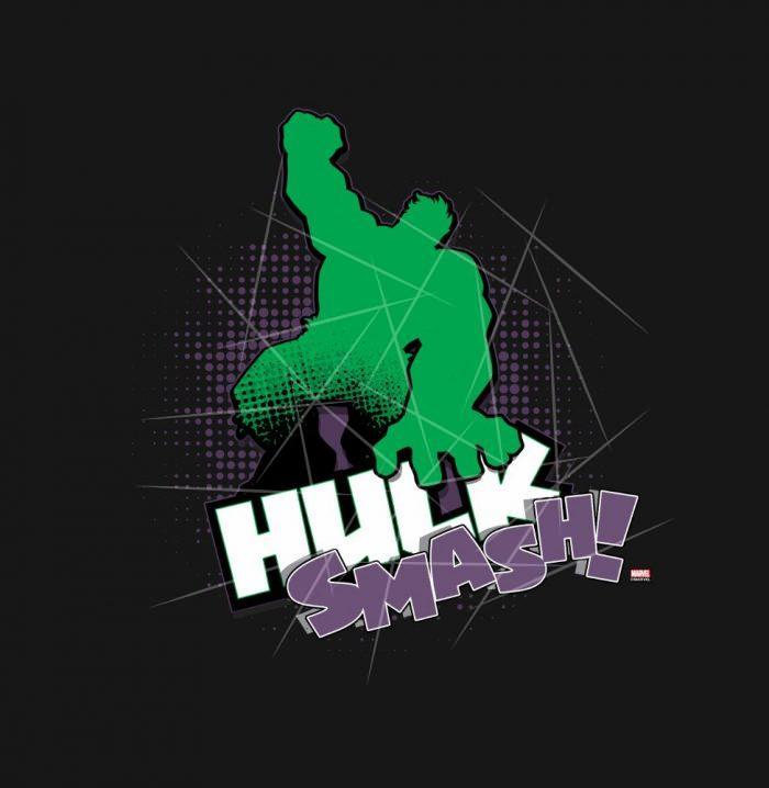 Avengers Classics - Hulk Smash Outline Graphic PNG Free Download