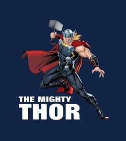 Avengers Classics - Thor Leaping With Mjolnir PNG Free Download