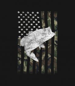 Bass Fishing Camouflage Flag Big Mouth PNG Free Download