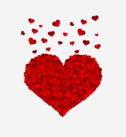 Beautiful Red Heart Valentines Day PNG Free Download