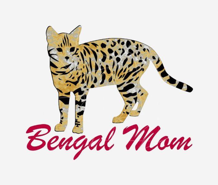 Bengal Cat Mom PNG Free Download