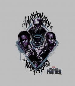 Black Panther - Wakandan Warriors Graffiti PNG Free Download