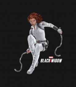 Black Widow In White Suit PNG Free Download