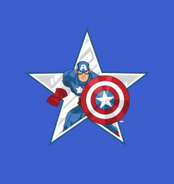 Captain America Star Graphic PNG Free Download