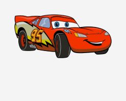 Cars Lightning McQueen Smiling Disney PNG Free Download