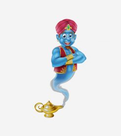 Cartoon Genie and Lamp PNG Free Download