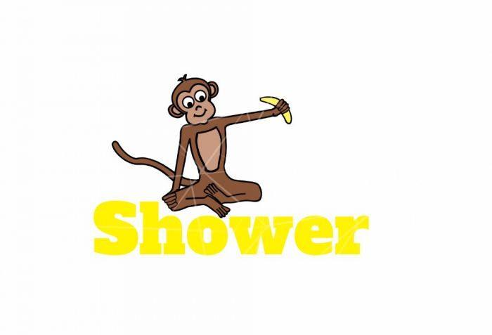 Cheeky Monkey -  Baby Shower Gift Tags PNG Free Download
