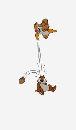Chip n Dale Nut Fight Disney PNG Free Download