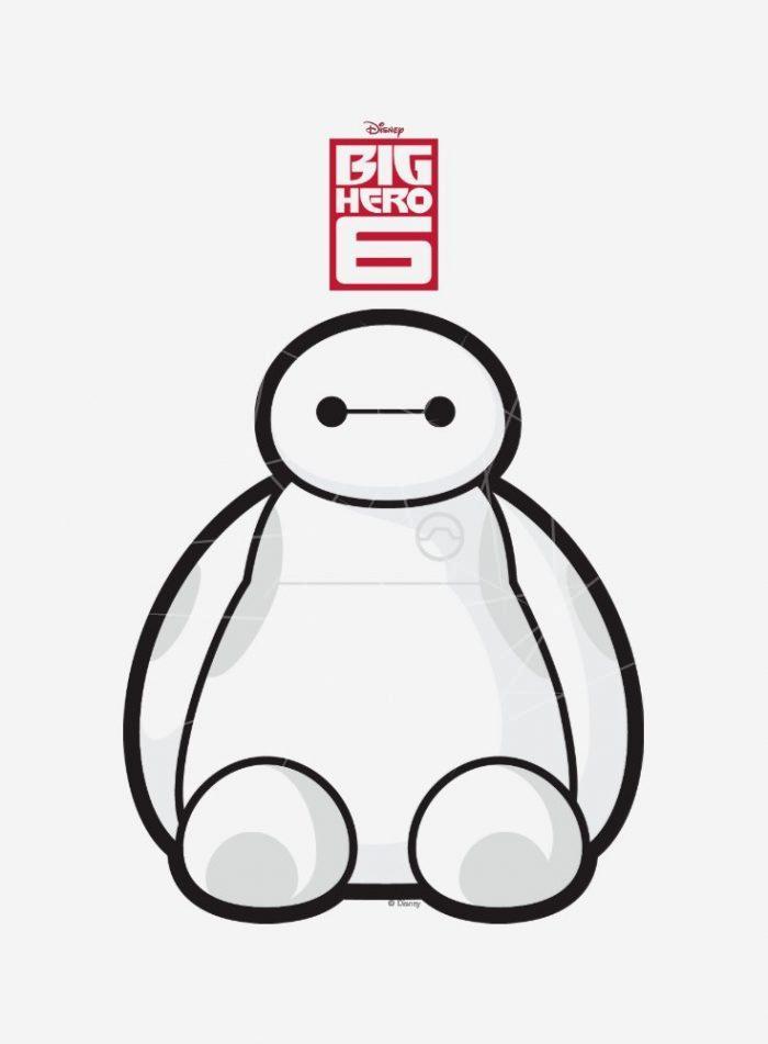 Classic Baymax Sitting Graphic PNG Free Download