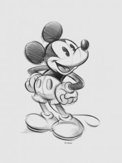 Classic Mickey - Sketch PNG Free Download