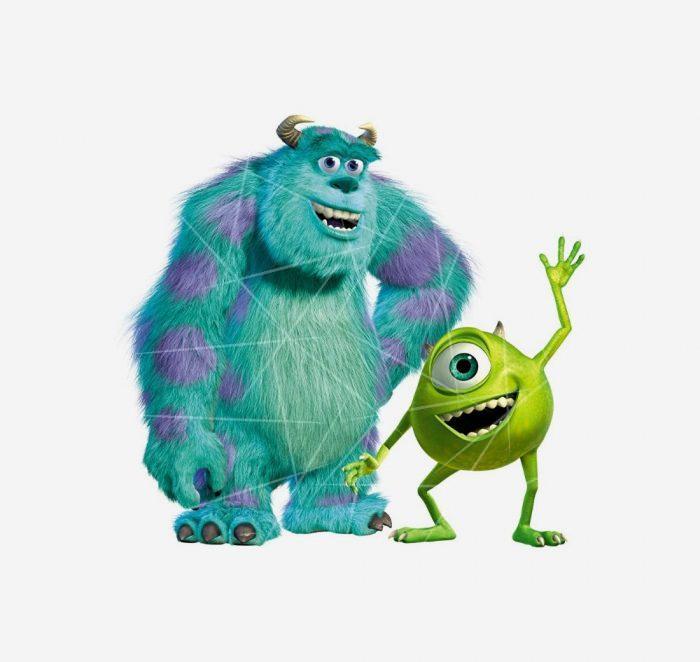 Classic Mike & Sully Waving Disney PNG Free Download