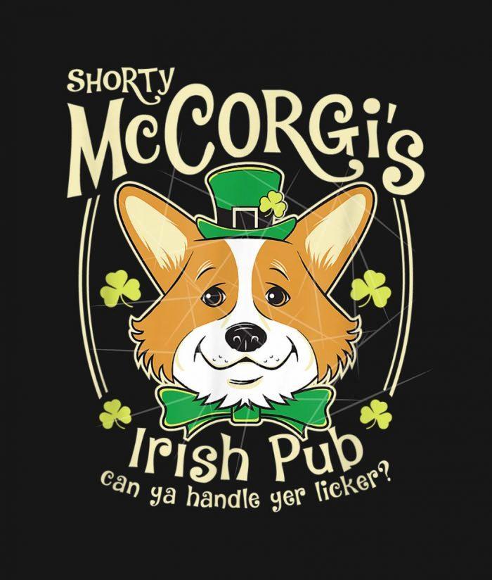 Corgi St. Patricks Day Shorty Mccorgi Irish Pub PNG Free Download