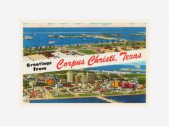 Corpus Christi Texas TX Vintage Travel Souvenir PNG Free Download