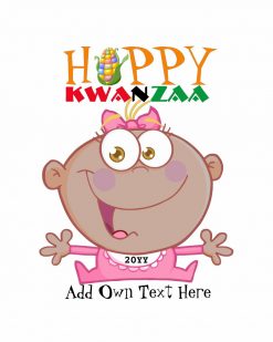 Customizable Happy KWANZAA New Baby Born Year Baby Bodysuit PNG Free Download