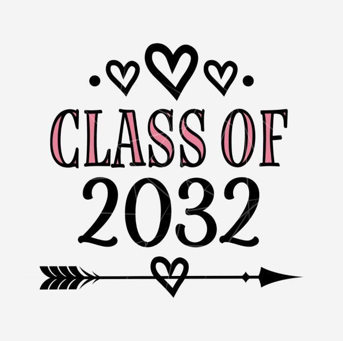 Cute Class of 2032 Tribal Arrow PNG Free Download