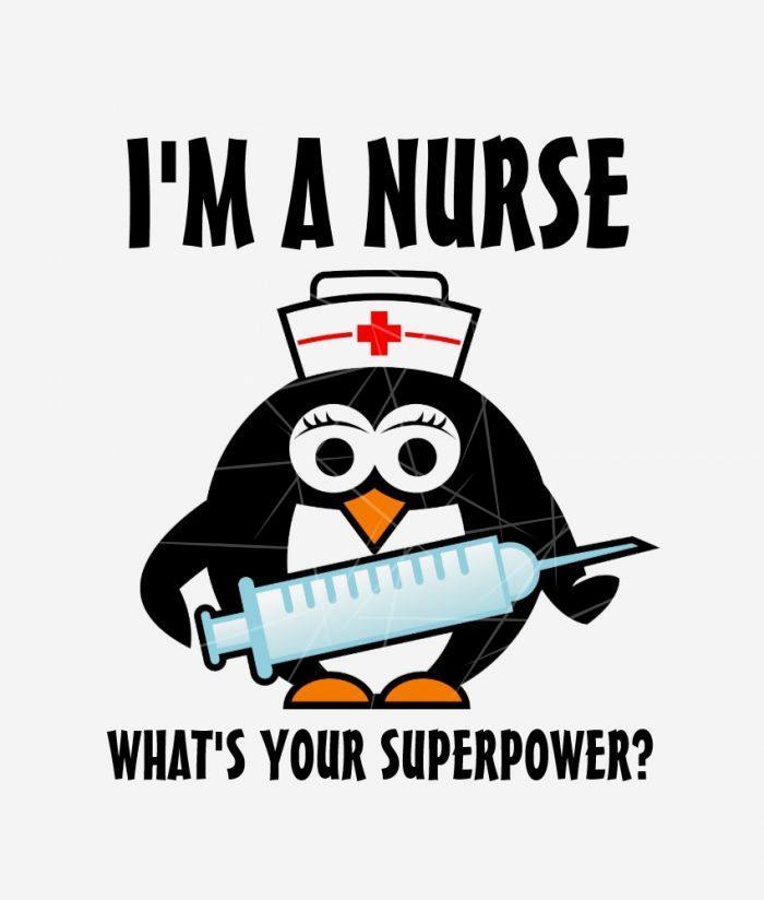Cute penguin nursing t for super nurse PNG Free Download
