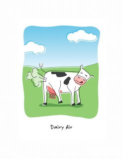 Dairy Air Cow Fart Funny Birthday PNG Free Download