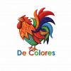 De Colores Rooster Womens Hanes V-Neck PNG Free Download