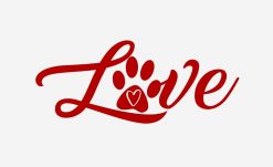 Dog Love Paw PNG Free Download
