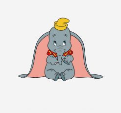 Dumbo Sitting Playfully PNG Free Download