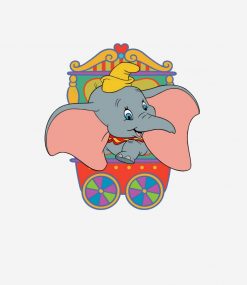 Dumbo sitting in his trolley PNG Free Download