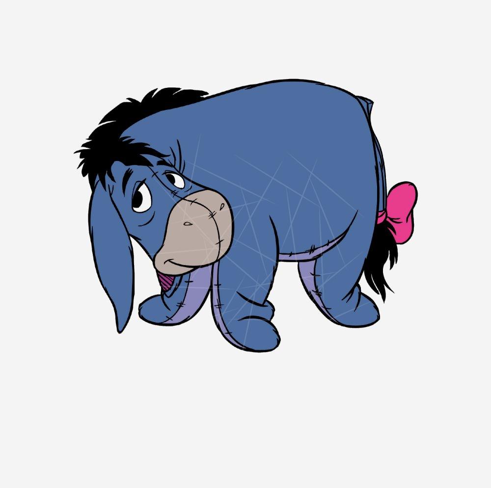 Eeyore is sad PNG Free Download - Files For Cricut & Silhouette Plus