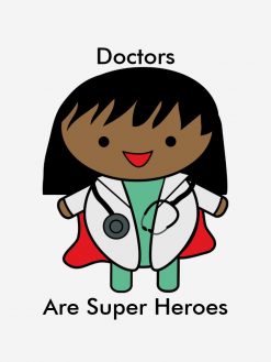 Female Doctor Black Super Hero Personalize PNG Free Download