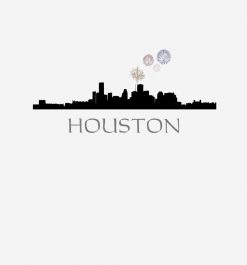 Fireworks Over Houston Skylines PNG Free Download
