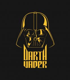 Gold Reflect Darth Vader Name Graphic PNG Free Download