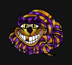 Golden Cheshire Cat PNG Free Download