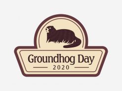 Groundhog Day Logo and Year PNG Free Download
