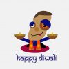 Happy Diwali Festival of Lights Cartoon PNG Free Download