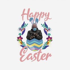 Happy Easter Funny Bernie Mittens Rabbit Egg gift PNG Free Download