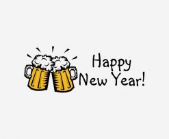 Happy New Year Beer PNG Free Download