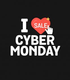 I Love Sale Cyber Monday Online Shopper PNG Free Download